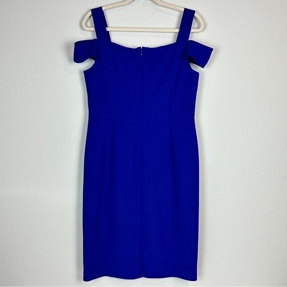 Eliza J Cobalt Blue Knee Length Dress 12 - Picture 5 of 10